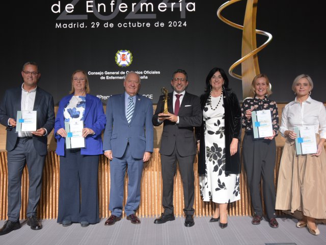 01Óscar Puelles, Edurne Berrade, Florentino Pérez Raya, Higinio Salgado, Raquel Rodríguez, María Dolors Domènech y Eva Pérez